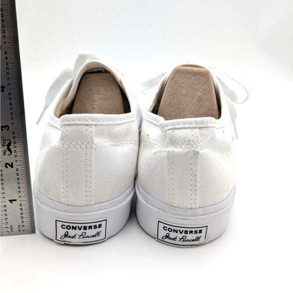 Converse Jack Purcell Low Top Shoes Unisex White Size USW13/M11.5 EU46 - Picture 4 of 12